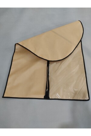 Takım Elbise Kılıfı- Elbise Koruyucu ve Taşıyıcı Hurç- Gamboç- Şeffaf Görünür- 64x100 cm - 3
