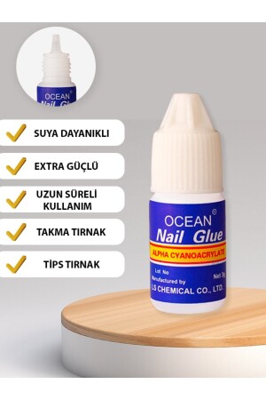 Takma Tırnak Yapıştırıcı Tips Yapıştırıcı Hızlı Yapıştırıcı Nail Glue 3 gr - 2