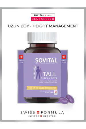 Tall Uzun Boy, Boy Uzamasına Yardımcı 11-21 Yaş, 60 Adet Softgel 3036 - 3