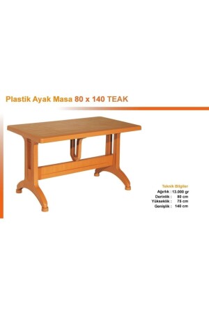 Tam Plastik Masa 80x140 Ebatlı - Kaliteli Ürün - 2 Farklı Renk Seçeneği - 1