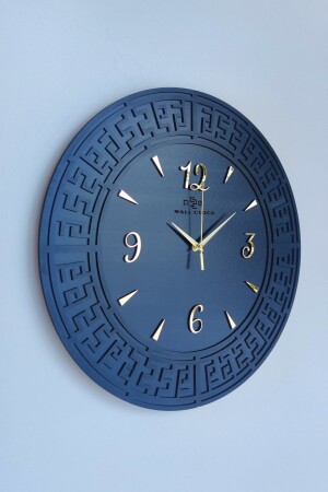 Tangled Lines Black & Gold Turkish Number 50x50cm Silent Wall Clock dyTR50x50 - 2