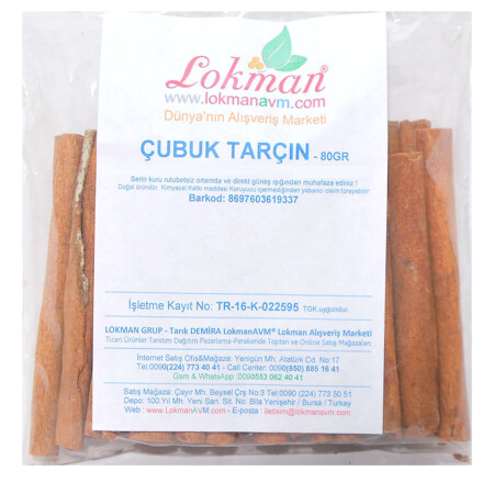 Tarçın Çubuk Doğal 80 Gr Paket - 8