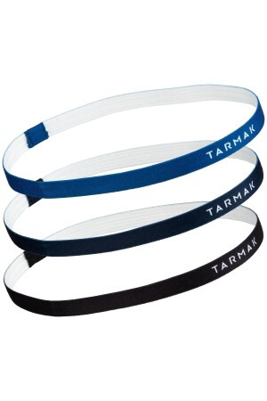 Tarmak Damen-Stirnband-Set – Schwarz/Marineblau/Blau - 1