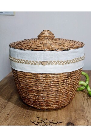 منز-براون ويكر نسيج غطى الأنسجة أنا إعادة تدوير البطاطس البصل سلة - Tasarım Diyarı