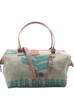 Tasche Braun Exklusives Jute-Design 3er-Set Mama Baby Mutter Babypflege und Damentasche AYB-BSCUTKHV - 5