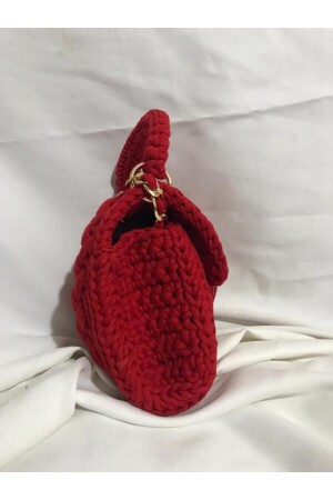 TASCHE ROT handgefertigte Stricktasche - 4