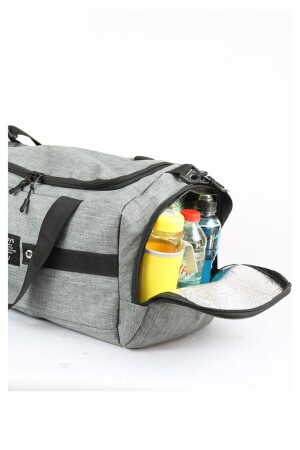 Taschen Graue große Sport- und Reisetasche mit Schultergurt aus wasserdichtem Stoff woyssporcugri - 6