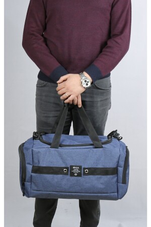 Taschen Marineblau Große Damen-Sport- und Reisetasche mit Schultergurt aus wasserdichtem Stoff woyslaciblue - 2
