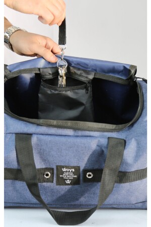 Taschen Marineblau Große Damen-Sport- und Reisetasche mit Schultergurt aus wasserdichtem Stoff woyslaciblue - 7
