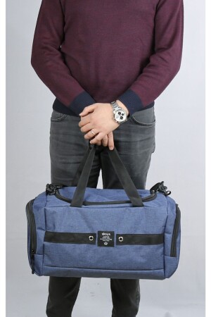 Taschen Marineblau Große Damen-Sport- und Reisetasche mit Schultergurt aus wasserdichtem Stoff woyslaciblue - 1