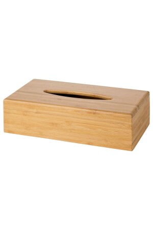 Taschentuchbox aus Bambus, 26 x 15 x 7 cm, Serviettenhalter aus Holz, Tischserviettenhalter, Qualität - 2