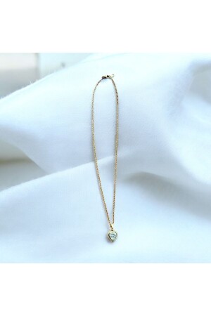 Taşlı kalpli Çelik kolye Portakal çiçeği yağı hediyeli - Bircan Yıldırım Niyet Bulutları