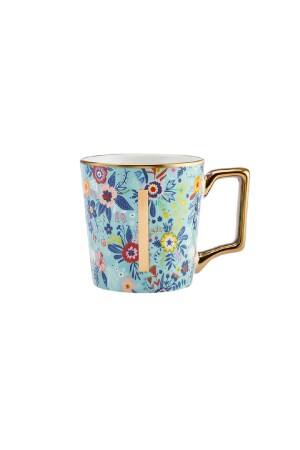 Tasse „Blume I“ mit Buchstaben, 350 ml, 153. 03. 06. 6922 - 4