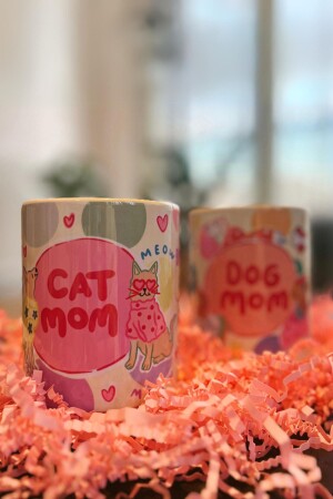 Tasse „CAT MOM“ aus der Hello Melody Tassenserie – Original gestaltete Digitaldruck-Tasse 9. 5x8cm - 5