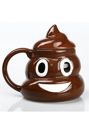 Tasse in Poo-Form mit Deckel, süßer Ausdruck, 3D-Tasse, Geschenktasse, Kaffeetasse fvbbtnyhnhy - 4