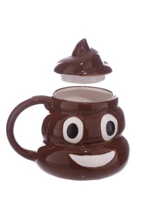 Tasse in Poo-Form mit Deckel, süßer Ausdruck, 3D-Tasse, Geschenktasse, Kaffeetasse fvbbtnyhnhy - 6