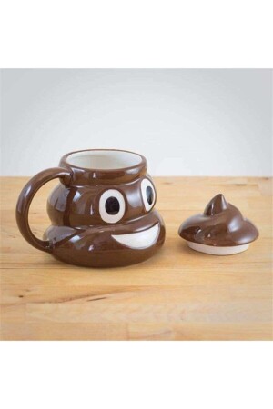 Tasse in Poo-Form mit Deckel, süßer Ausdruck, 3D-Tasse, Geschenktasse, Kaffeetasse fvbbtnyhnhy - 7