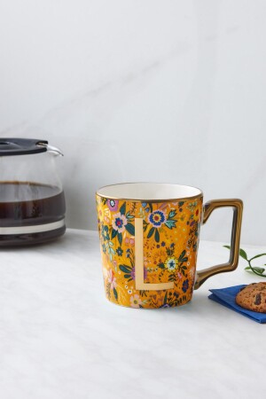 Tasse mit Blumen-L-Buchstaben, 350 ml, 153. 03. 06. 6925 - 1