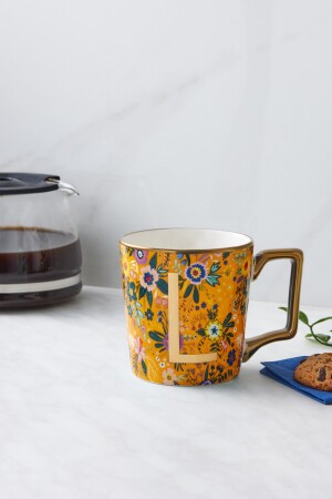 Tasse mit Blumen-L-Buchstaben, 350 ml, 153. 03. 06. 6925 - 3