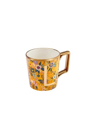 Tasse mit Blumen-L-Buchstaben, 350 ml, 153. 03. 06. 6925 - 6