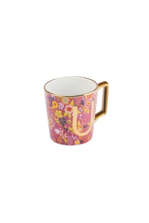 Tasse mit Blumen-U-Buchstaben, 350 ml, 153. 03. 06. 6933 - 5