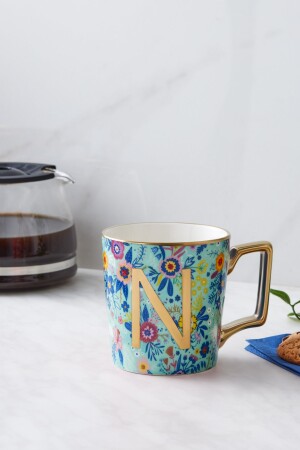 Tasse mit Buchstabe „Blume N“, 350 ml, 153. 03. 06. 6927 - 3