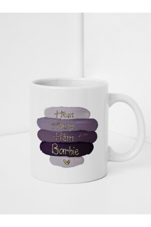 Tasse mit personalisiertem Design und Motiv „Sowohl Real als auch Barbi“. - 1