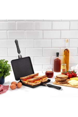 Tastemake Toastgrill aus Gusseisen, 20 x 26 Ø cm, 2 Stück - 1