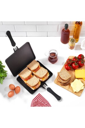 Tastemake Toastgrill aus Gusseisen, 20 x 26 Ø cm, 2 Stück - 4