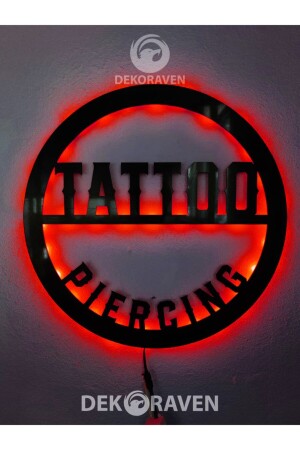 Tatto & Piercing Led Işıklı Tablo-iç Mekan Tabela tattoo - 1