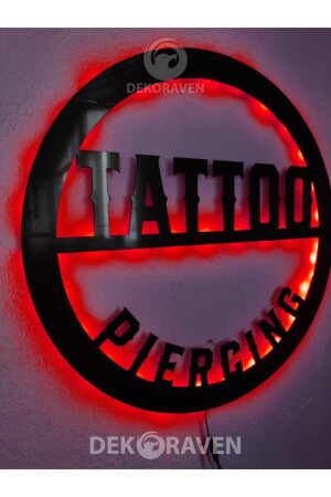 Tatto & Piercing LED-Leuchttisch – Schild-Tattoo für den Innenbereich - 4