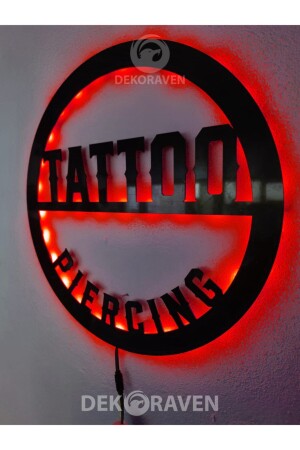 Tatto & Piercing LED-Leuchttisch – Schild-Tattoo für den Innenbereich - 5