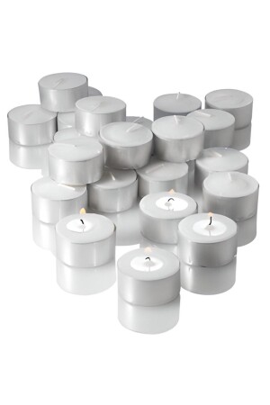 Tealight Mum 50 Li 4 Saat Yanan Buhurdanlık Parti Ve Özel Günler Için - 2