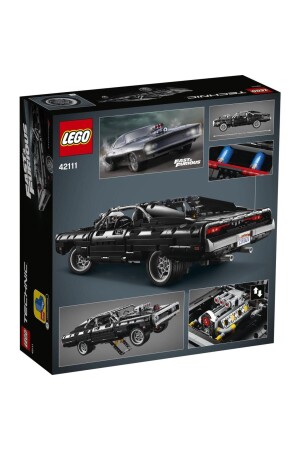 ® Technic Dom'un Dodge Charger'ı 42111 - Yetişkinler için Koleksiyonluk Yapım Seti (1077 Parça) RS-L-42111 - 5