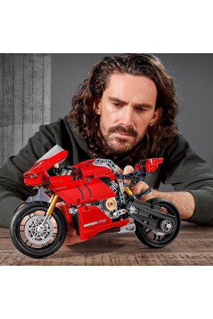 ® Technic Ducati Panigale V4 R 42107 - Yetişkinler için Araba Yapım Seti (646 Parça) - 10