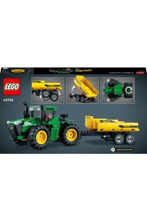 ® Technic John Deere 9620R 4WD Traktor 42136 – Modellbauset zum Sammeln (390 Teile) - 5