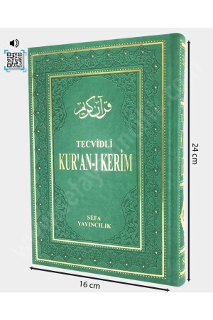 Tecvidli Bilgisayar Hatlı Kuranı Kerim Orta Boy Yeşil Tecvitli Kuran - Sefa Yayıncılık