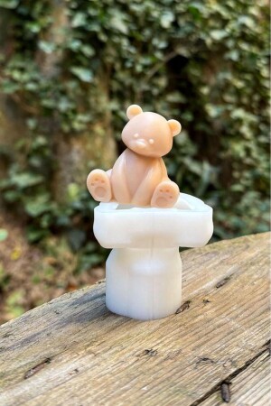 Teddy Bear Mini Tekli Mum Kalıbı (Silikon) - 5