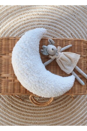 Teddy Moon Yastık Naturel Beyaz Bh1 - bohemoon