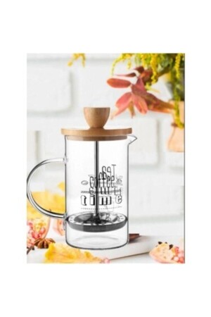 Tee- und Kaffeebereiter French Press mit Bambusdeckel 350 ml TYC00298071912 - 1