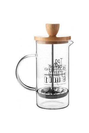 Tee- und Kaffeebereiter French Press mit Bambusdeckel 350 ml TYC00298071912 - 4