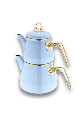 Teekannen-Set Emaille Pastell Serie 03042023MEMO-TeapotPastel - 2