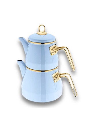 Teekannen-Set Emaille Pastell Serie 03042023MEMO-TeapotPastel - 1