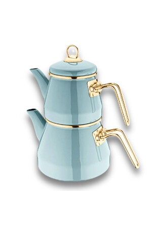 Teekannen-Set Emaille Pastell Serie 03042023MEMO-TeapotPastel - 1