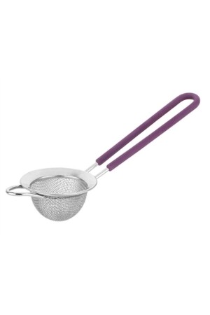 Teesieb aus Edelstahl mit violettem Silikongriff, 6 cm MESHHTD10DM - 1