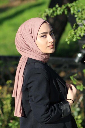 Teettür-Schal aus gekämmter Baumwolle, Hijab-Modell – Abb - 2