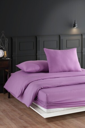 MNZ-Single 100% Cotton Elastic Sheet Duvet Cover Set 4 ألوان - Formeya