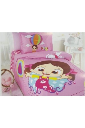 Tek Kişilik Çarşafı Lastikli Lisans Nevresim Takımı Niloya Kelebek nlyklbkftd - Özdilek