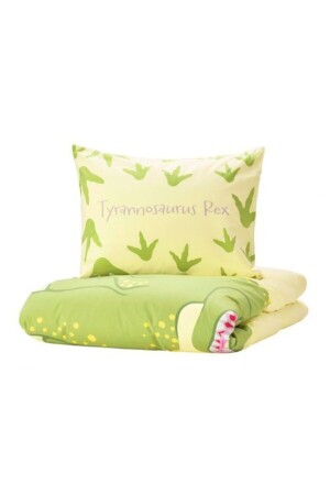 MNZ-مجموعة غطاء غطاء الأطفال الموحد Meridyendukkan صفراء خضراء-150x200/ديناصور-بدون أوراق nvc - IKEA