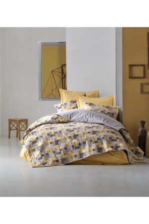 Tek Kişilik Complete Set (dört Mevsim) Elon Sarı 7262 - Cotton Box